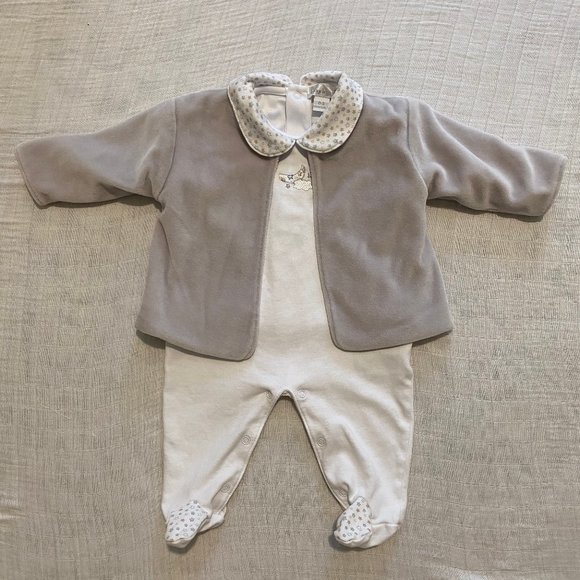 Kissy Kissy Other - SOLD Kissy Kissy Moon & Stars Footie Set 0-3M